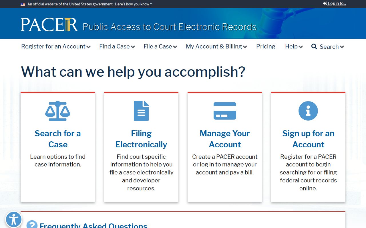 Federal case access route distinct from Richardson County arrest records